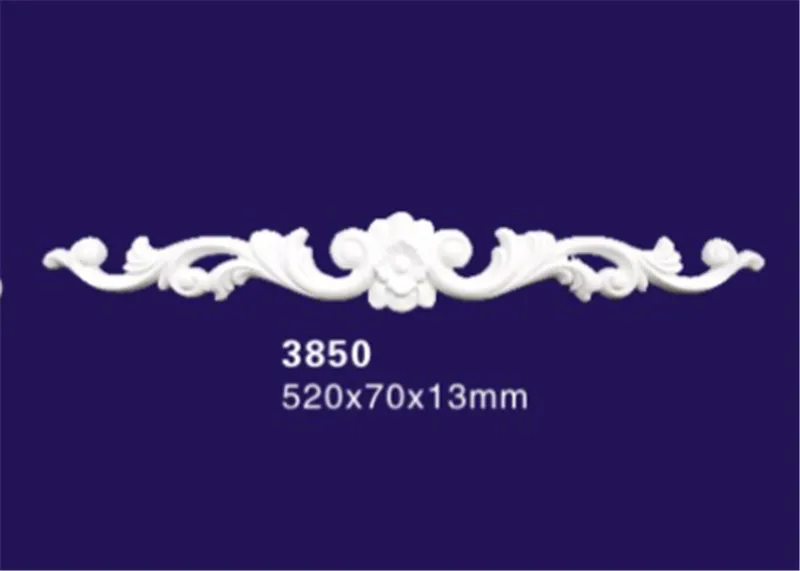 Upscale Visual Polyurethane Architectural Onlays Furniture Appliques with Hollow Design